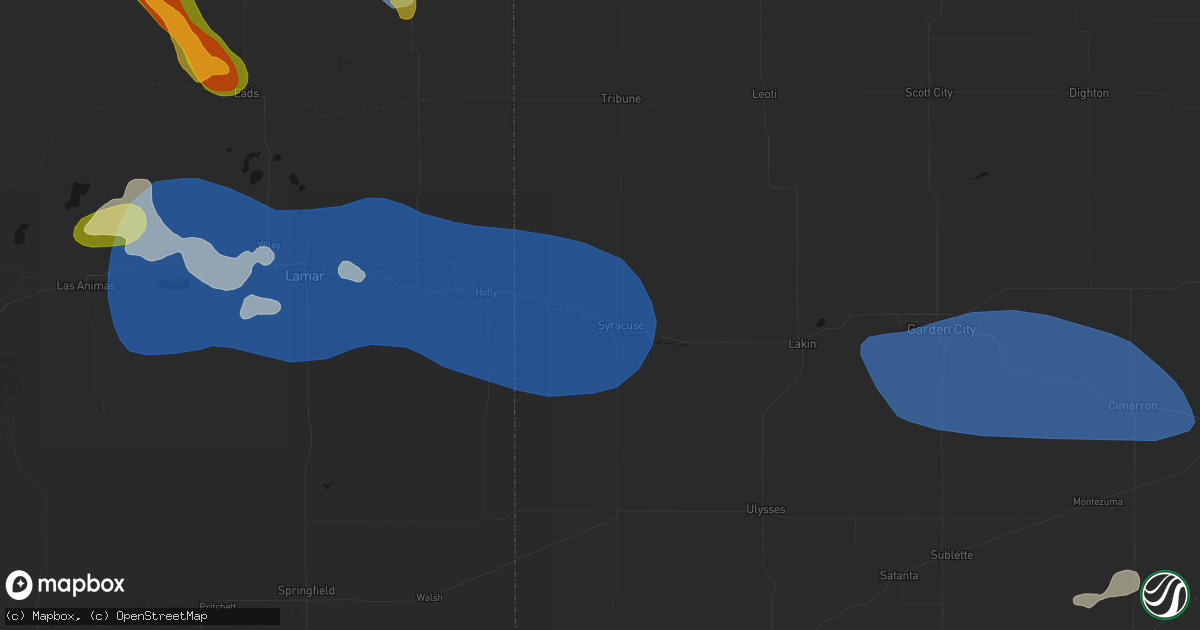 Hail map in Syracuse, KS on June 26, 2026