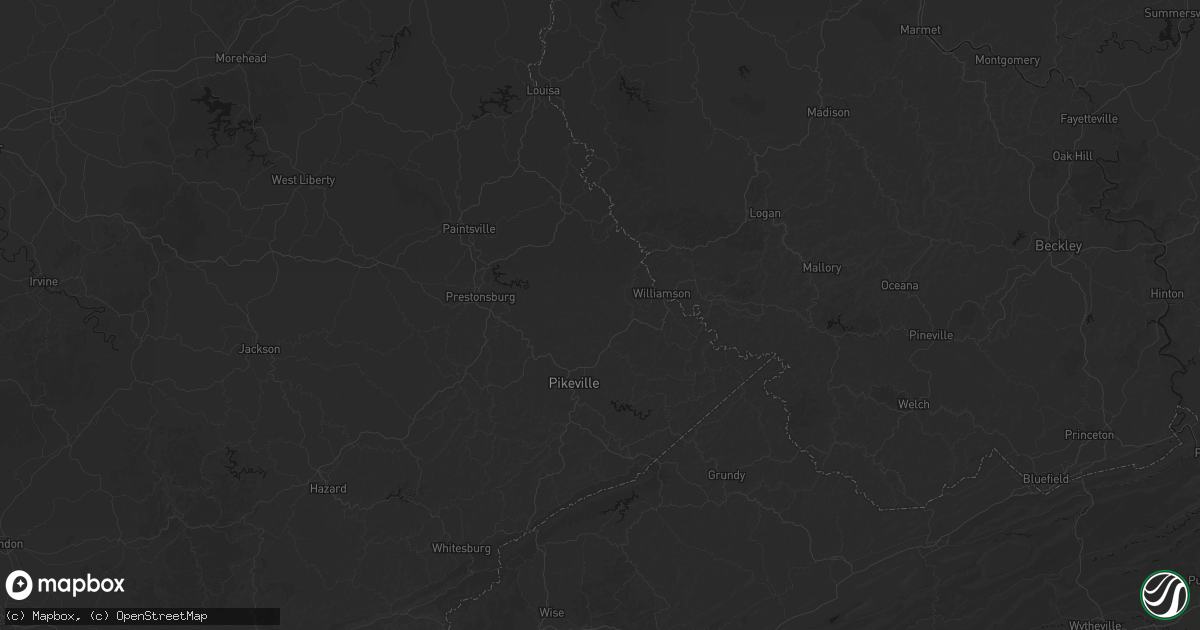 Hail map in Varney, KY on June 26, 2026