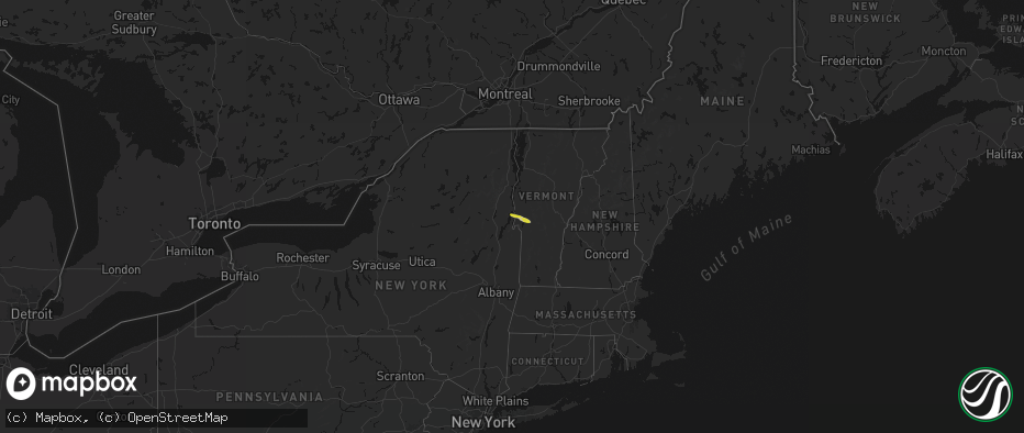 Hail map on June 26, 2026