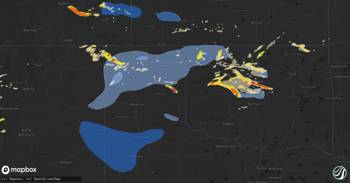 Hail map on June 26, 2026