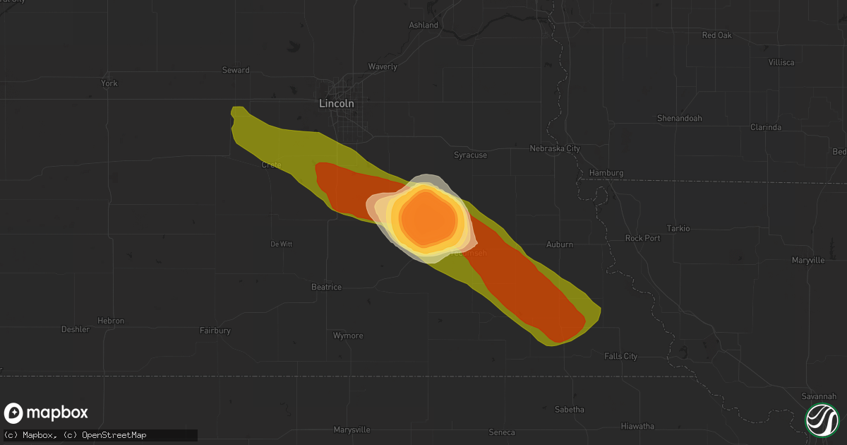 Hail map in Sterling, NE on June 27, 2013