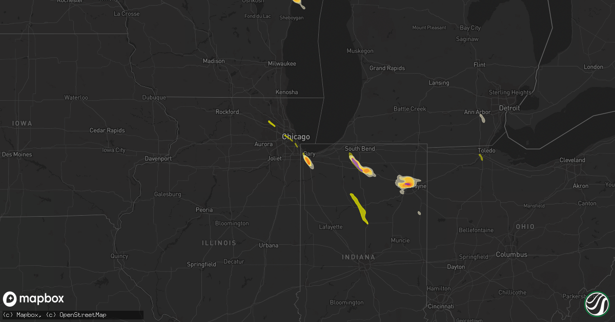 Hail map on June 27, 2013