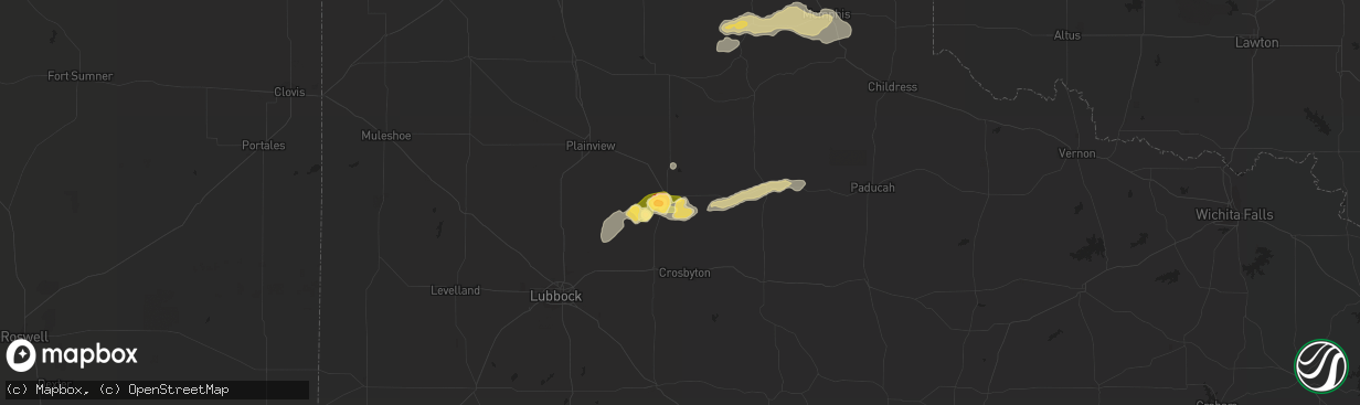 Hail map in Floydada, TX on June 27, 2014