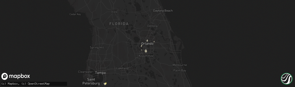 Hail map in Orlando, FL on June 27, 2014