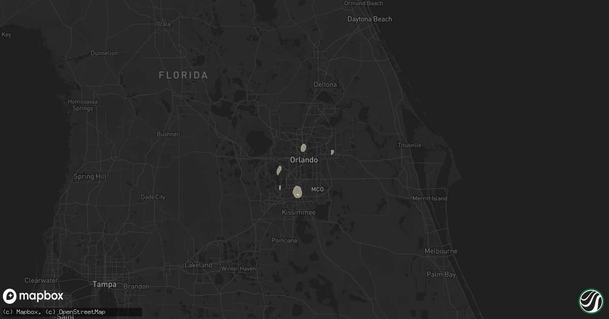 Hail map in Orlando, FL on June 27, 2014