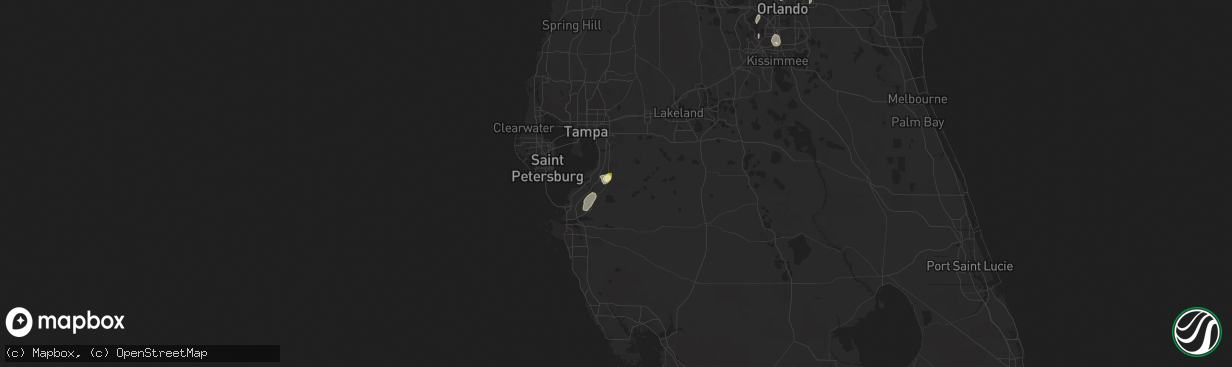 Hail map in Wimauma, FL on June 27, 2014