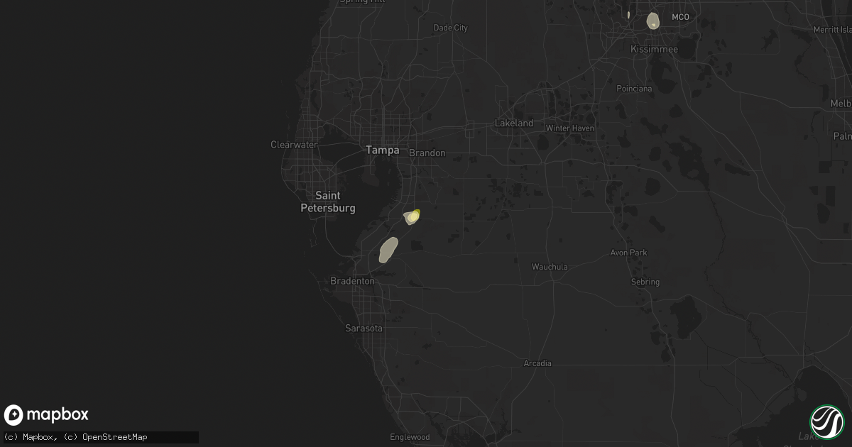 Hail map in Wimauma, FL on June 27, 2014