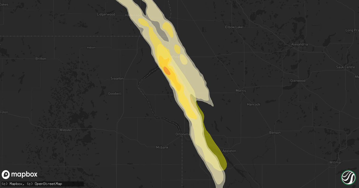 Hail map in Graceville, MN on June 27, 2015