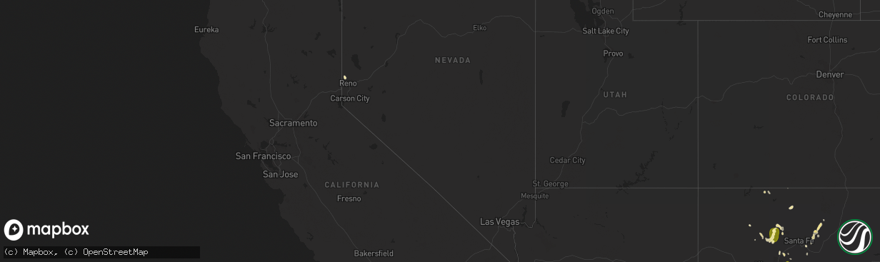 Hail map in Nevada on June 27, 2015