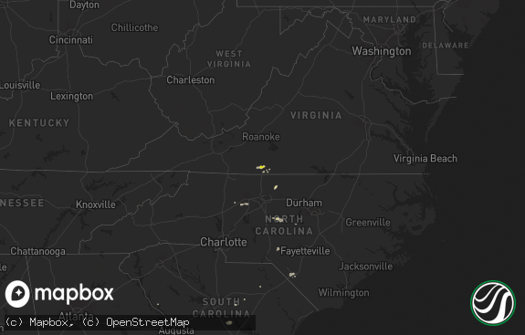 Hail map preview on 06-27-2015