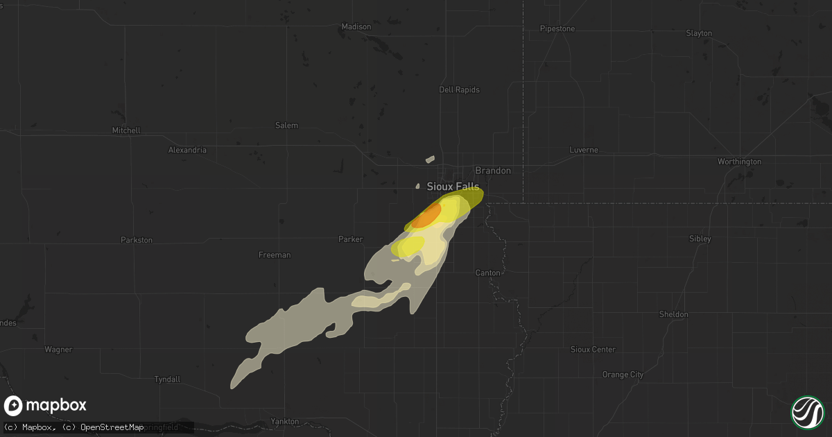 Hail map in Tea, SD on June 27, 2017