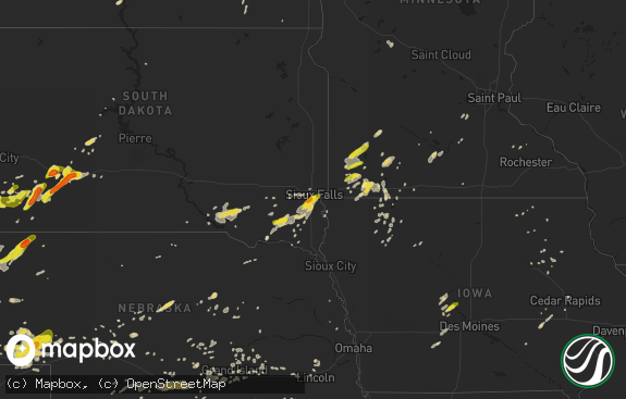 Hail map preview on 06-27-2017