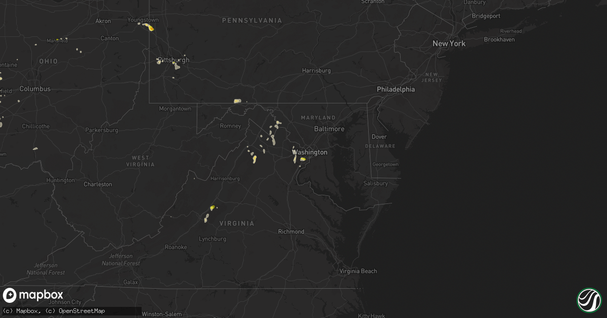 Hail map on June 27, 2019