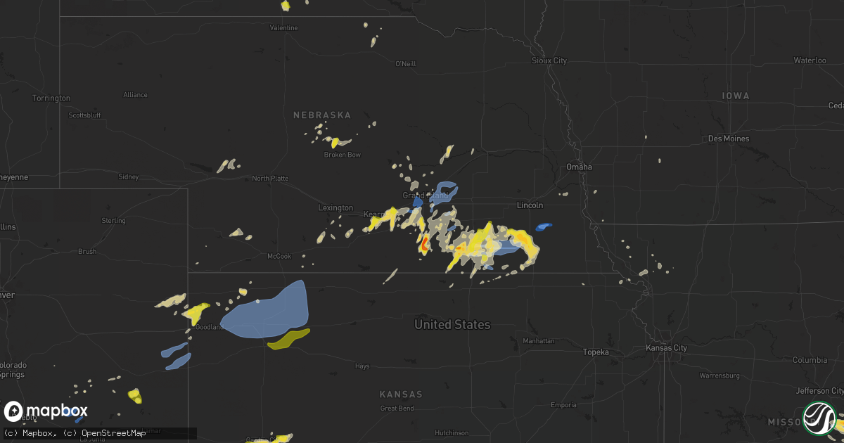 Hail map on June 27, 2020