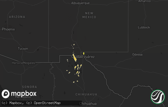 Hail map preview on 06-27-2021