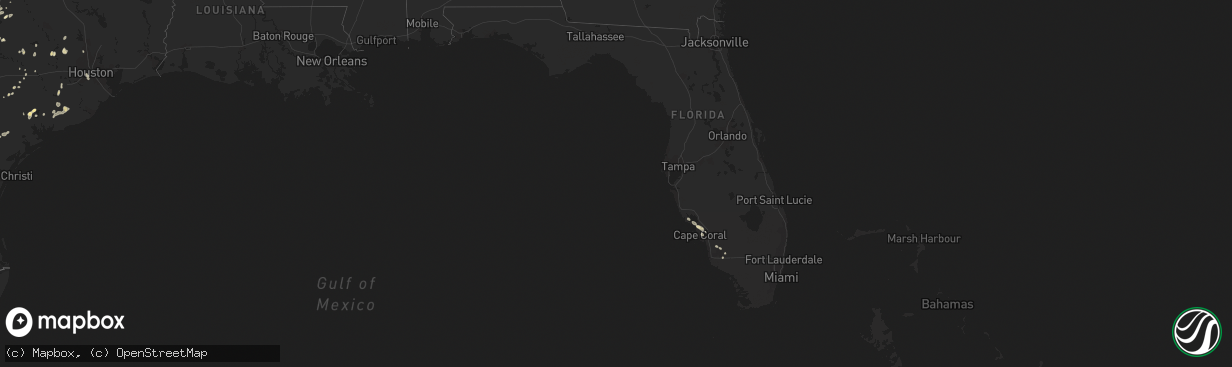 Hail map in Florida on June 27, 2022