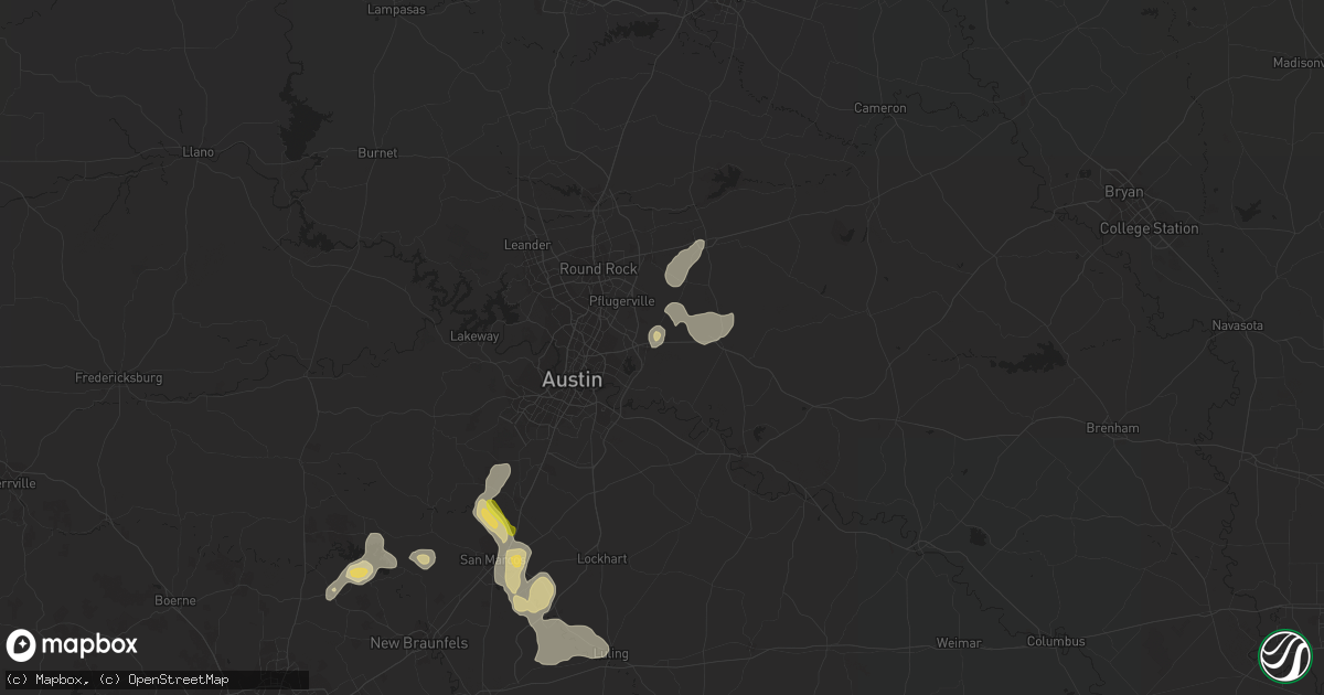 Hail map in Manor, TX on June 27, 2022