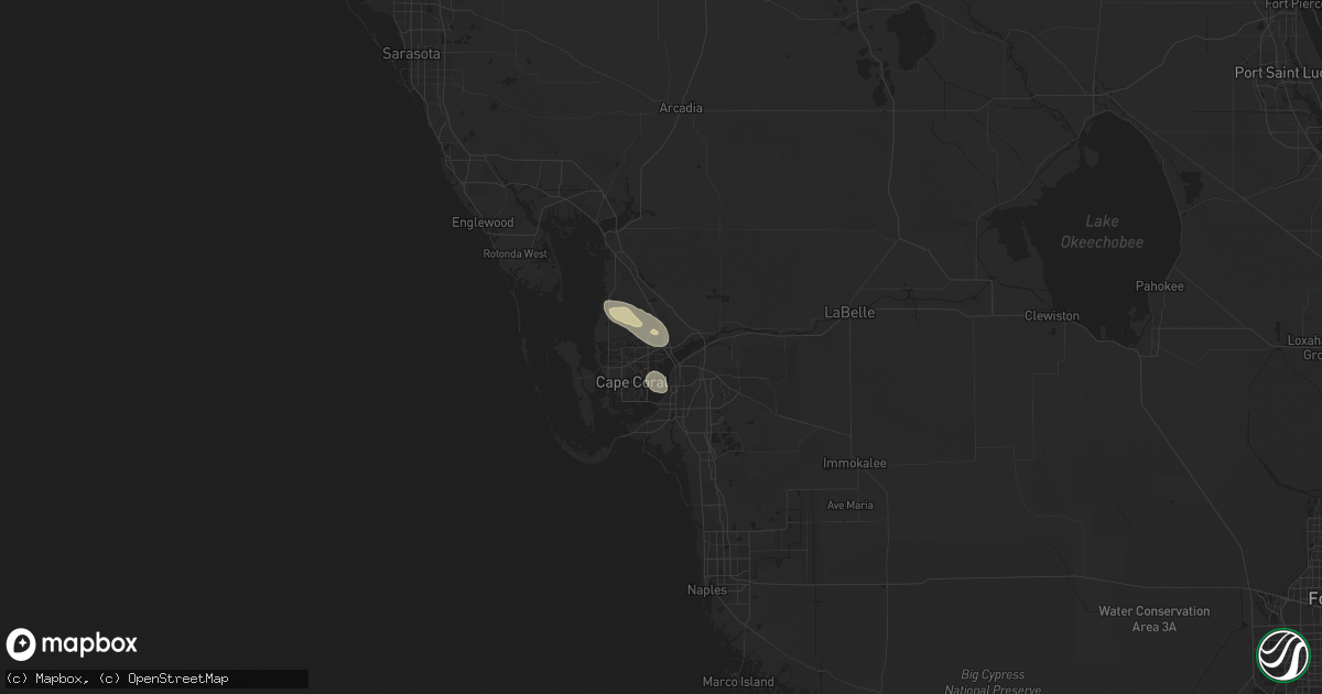 Hail map in North Fort Myers, FL on June 27, 2022