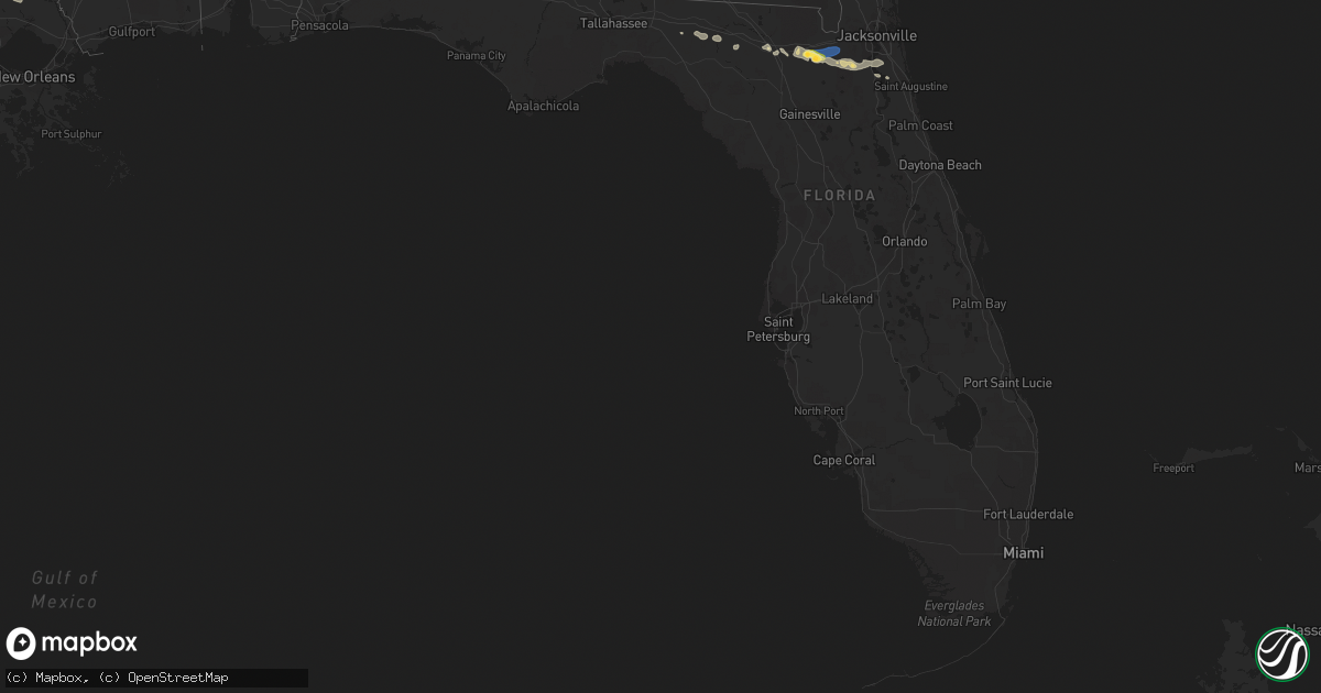 Hail map in Florida on June 27, 2023