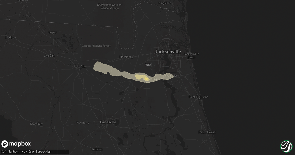 Hail map in Middleburg, FL on June 27, 2023