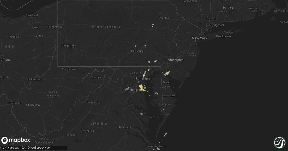 Hail map on June 27, 2023
