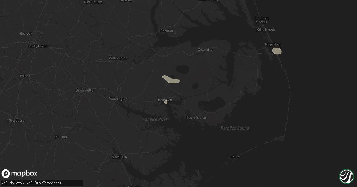Hail map in Belhaven, NC on June 27, 2024