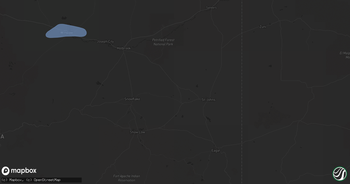 Hail map in Concho, AZ on June 27, 2024