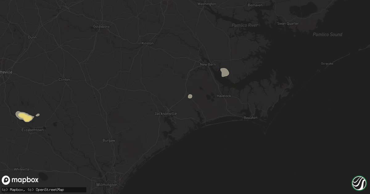 Hail map in Maysville, NC on June 27, 2024