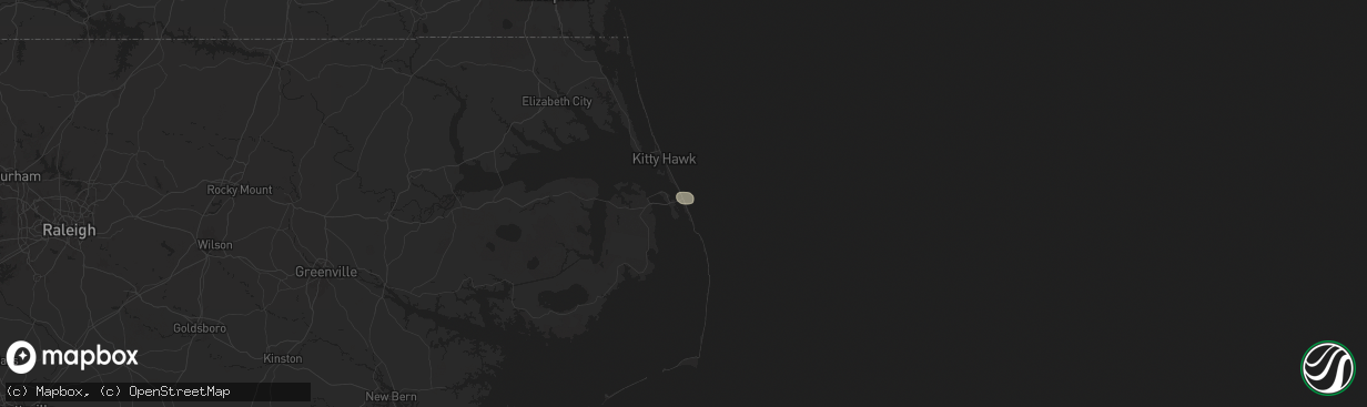 Hail map in Nags Head, NC on June 27, 2024