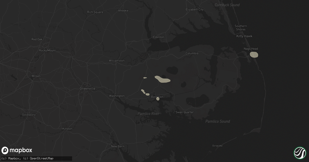 Hail map in Pantego, NC on June 27, 2024