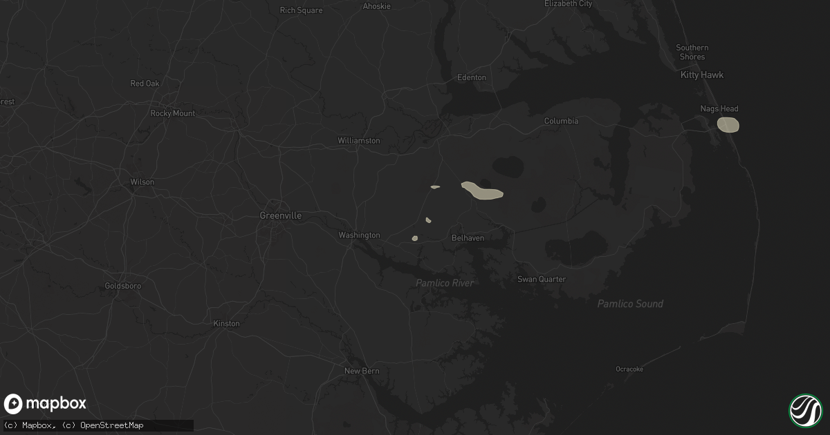 Hail map in Pinetown, NC on June 27, 2024