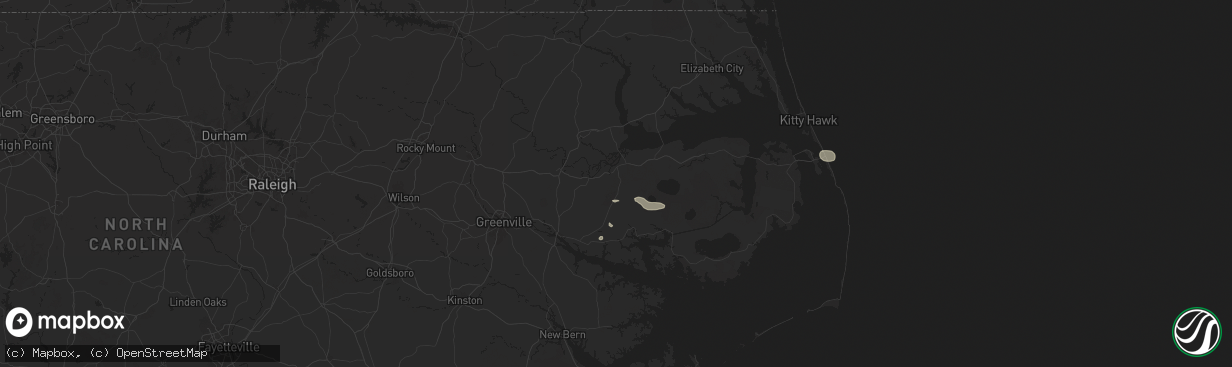 Hail map in Plymouth, NC on June 27, 2024