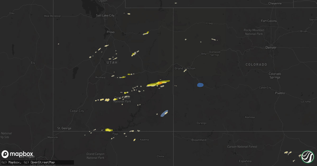 Hail map on June 27, 2024