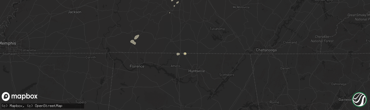 Hail map in Ardmore, AL on June 27, 2025