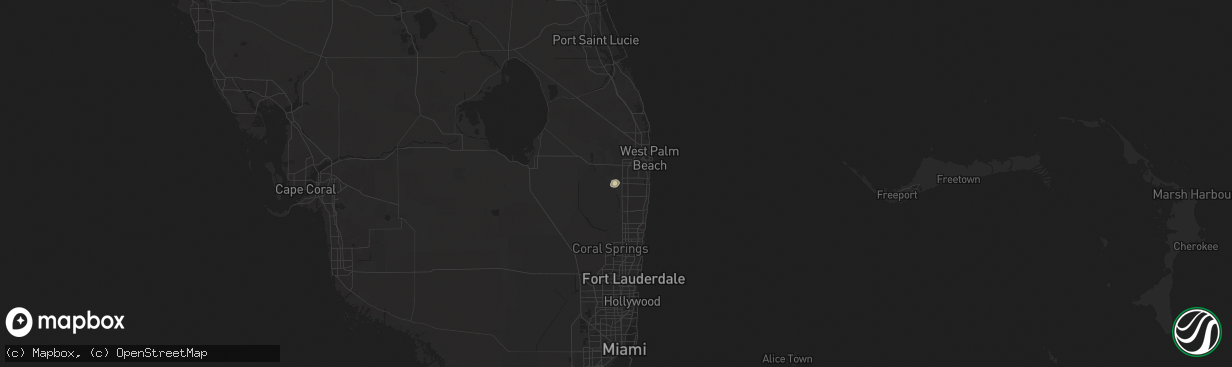 Hail map in Lake Worth, FL on June 27, 2025