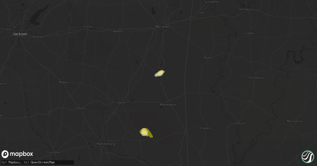 Hail map in Shubuta, MS on June 27, 2025
