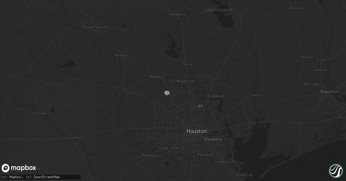 Hail map in Tomball, TX on June 27, 2025
