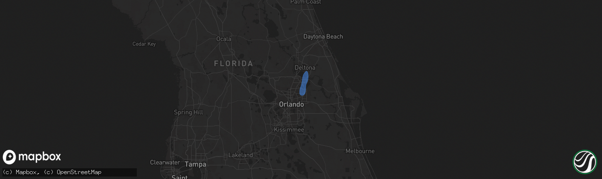 Hail map in Winter Springs, FL on June 27, 2025