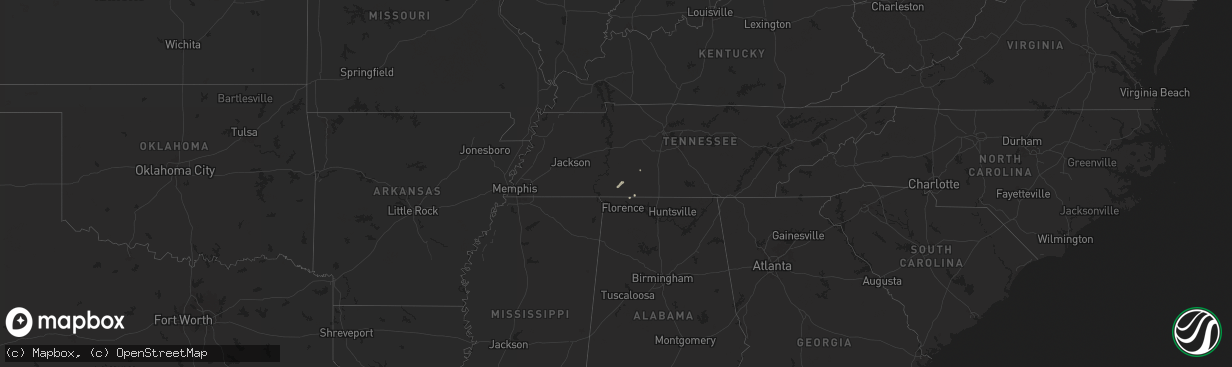 Hail map on June 27, 2025