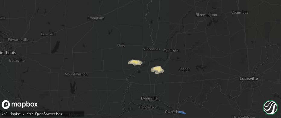 Hail map in Allendale, IL on June 27, 2026
