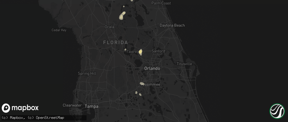 Hail map in Apopka, FL on June 27, 2026