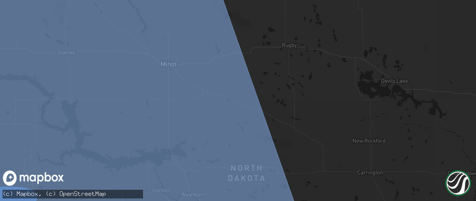 Hail map in Balfour, ND on June 27, 2026
