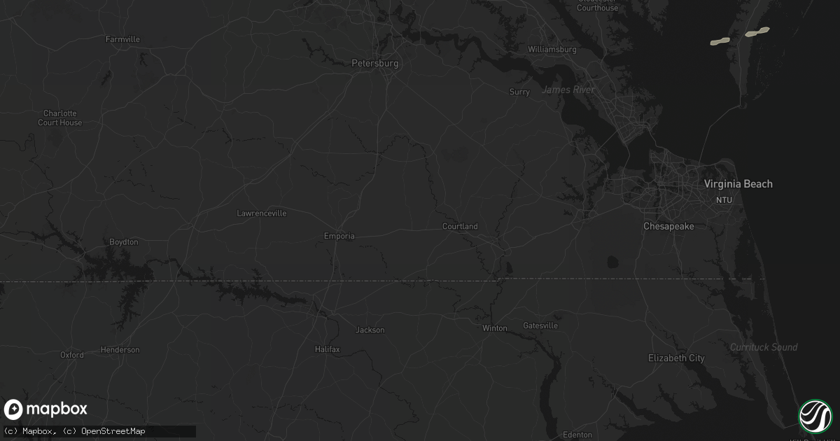 Hail map in Capron, VA on June 27, 2026
