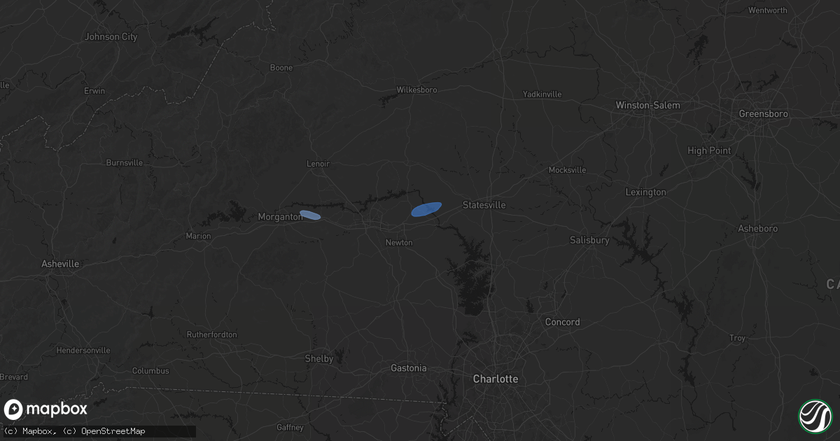 Hail map in Claremont, NC on June 27, 2026