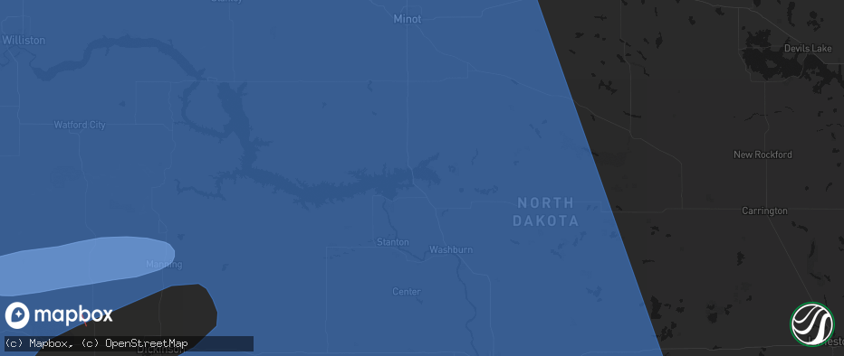 Hail map in Coleharbor, ND on June 27, 2026
