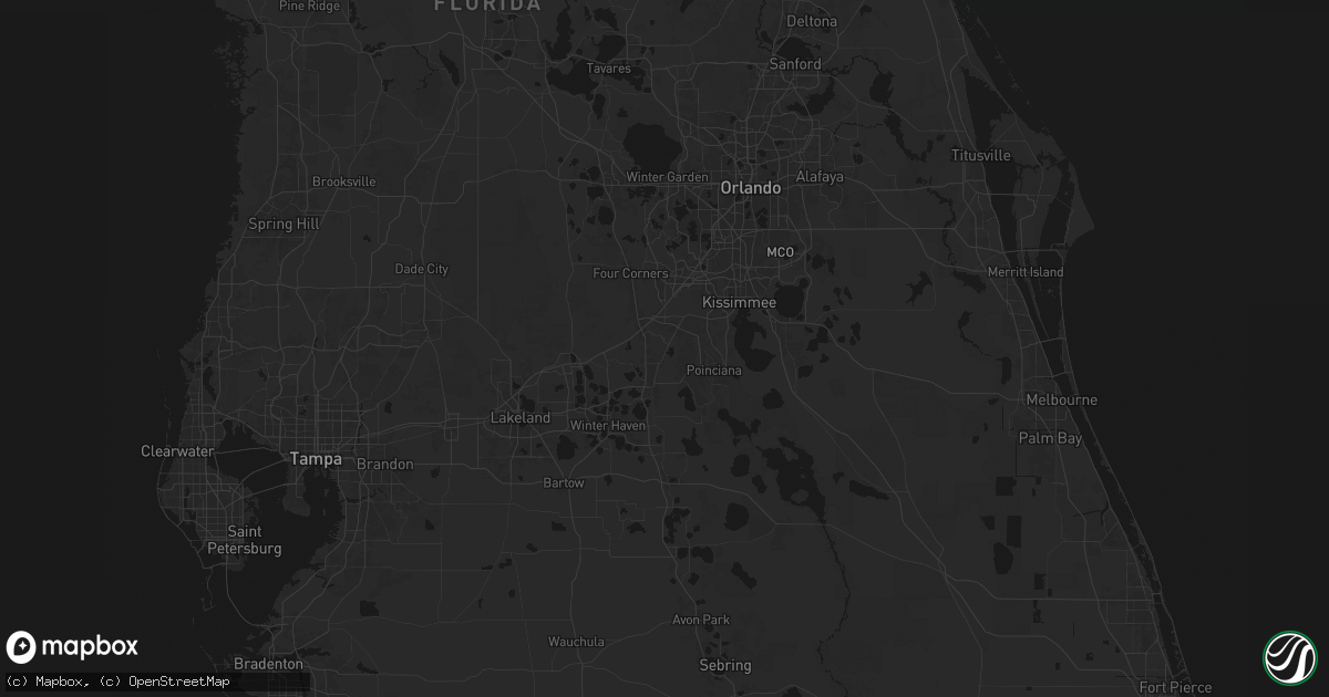 Hail map in Davenport, FL on June 27, 2026