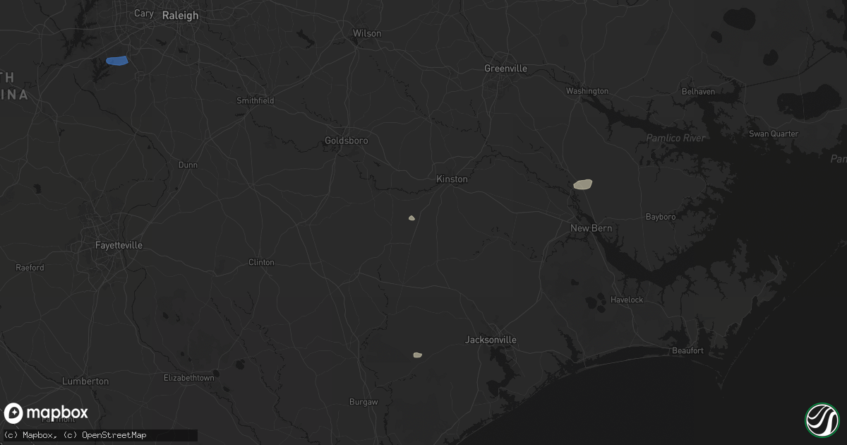 Hail map in Deep Run, NC on June 27, 2026