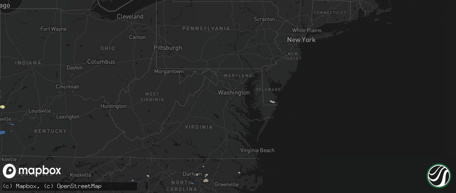 Hail map in Delaware on June 27, 2026
