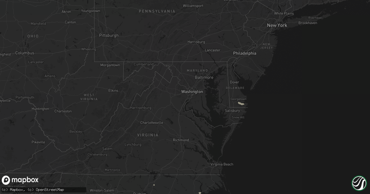 Hail map in Delaware on June 27, 2026