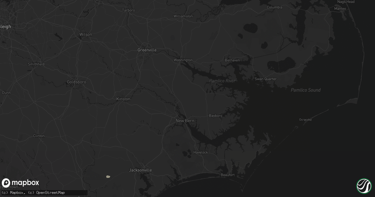 Hail map in Ernul, NC on June 27, 2026
